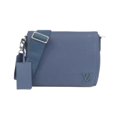 Pre-owned Louis Vuitton Blue Leather Shoulder Bag ()