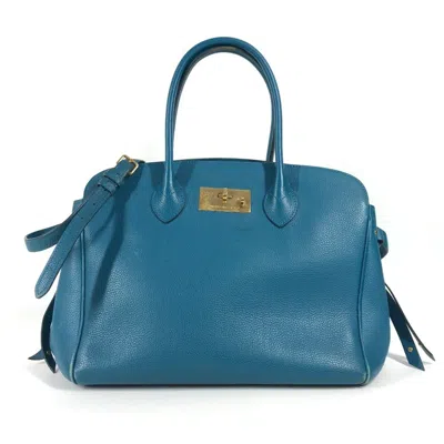 Pre-owned Louis Vuitton Blue Leather Shoulder Bag Tote Bag ()