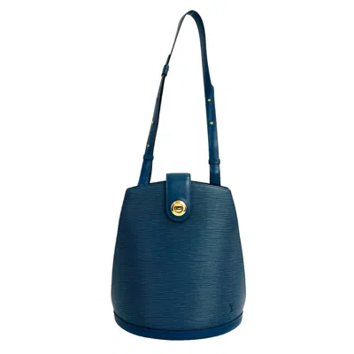 Pre-owned Louis Vuitton Blue Leather Shoulder Bag Tote Bag ()