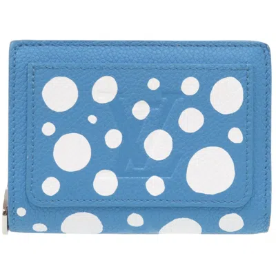 Pre-owned Louis Vuitton Blue Leather Wallet (bi-fold) ()