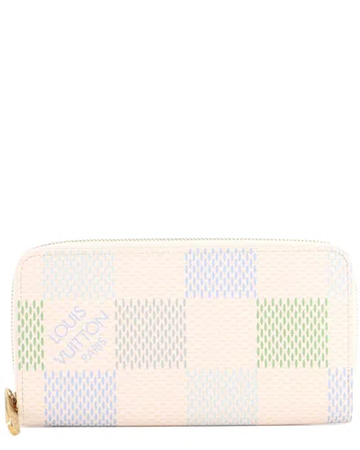 Pre-owned Louis Vuitton Blue Limited Edition Damierlicious Giant Zippy Wallet (authentic  Pre-loved)