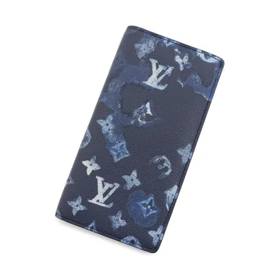 Pre-owned Louis Vuitton Blue Long Wallet (bi-fold) ()