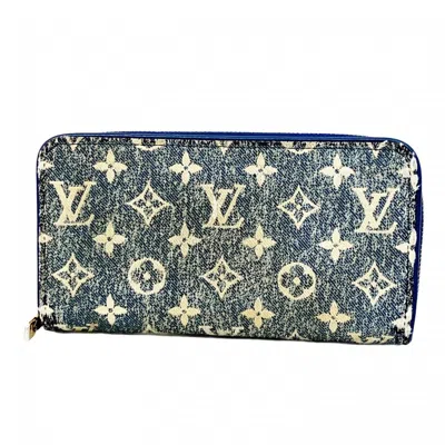 Pre-owned Louis Vuitton Blue Long Wallet (bi-fold) ()