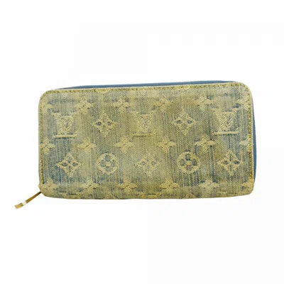 Pre-owned Louis Vuitton Blue Long Wallet (bi-fold) ()