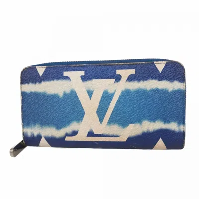 Pre-owned Louis Vuitton Blue Long Wallet (bi-fold) ()