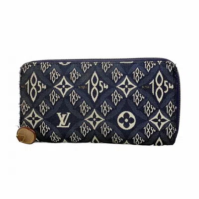 Pre-owned Louis Vuitton Blue Long Wallet (bi-fold) ()