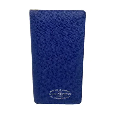 Pre-owned Louis Vuitton Blue Long Wallet (bi-fold) ()