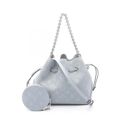 Pre-owned Louis Vuitton Blue Mahina Leather Shoulder Bag ()