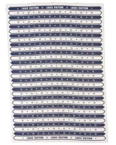 Pre-owned Louis Vuitton Blue Monogram Canvas Cotton Summer Stardust Blanket (authentic Pre-loved)
