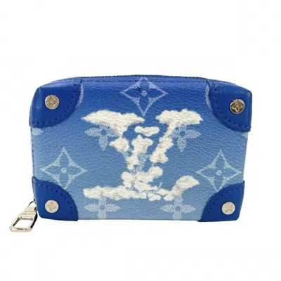 Pre-owned Louis Vuitton Blue Monogram Coin Purse/coin Case ()