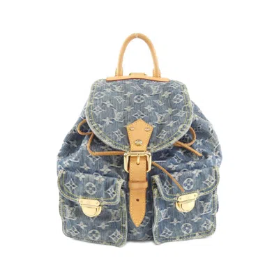 Pre-owned Louis Vuitton Blue Monogram Denim Backpack ()