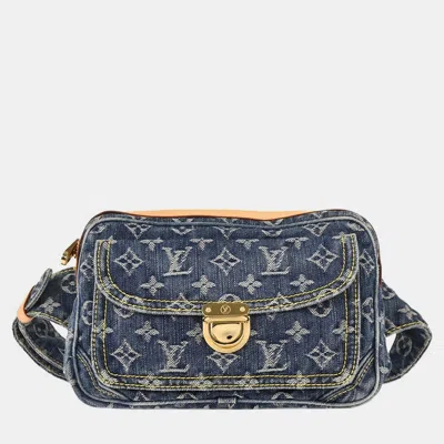 Pre-owned Louis Vuitton Blue Monogram Denim Bum Bag Waist Pouch