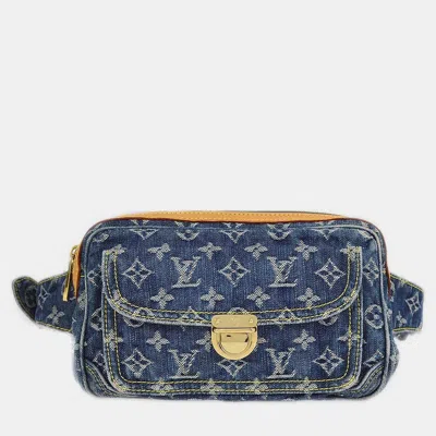 Pre-owned Louis Vuitton Blue Monogram Denim Bum Bag Waist Pouch