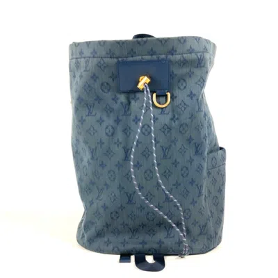 Pre-owned Louis Vuitton Blue Monogram Denim Canvas Backpack ()