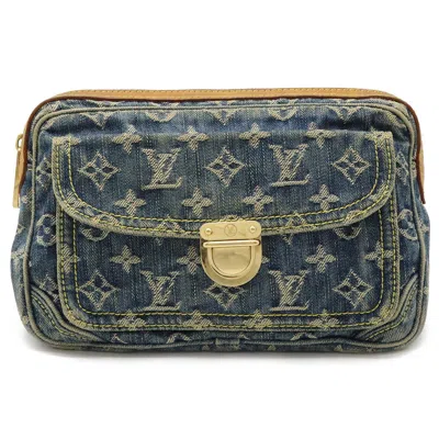 Pre-owned Louis Vuitton Blue Monogram Denim Fanny Pack Shoulder Bag ()