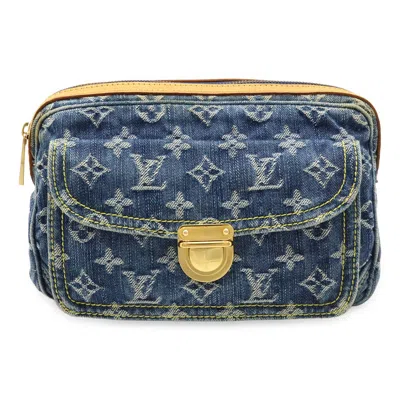 Pre-owned Louis Vuitton Blue Monogram Denim Fanny Pack Shoulder Bag ()