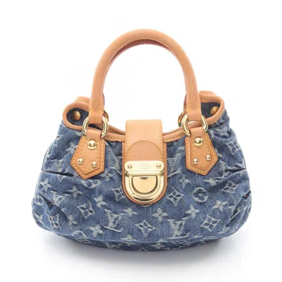 Pre-owned Louis Vuitton Blue Monogram Denim Handbag ()