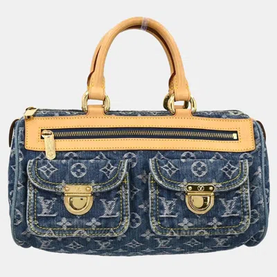 Pre-owned Louis Vuitton Blue Monogram Denim Neo Speedy Handbag