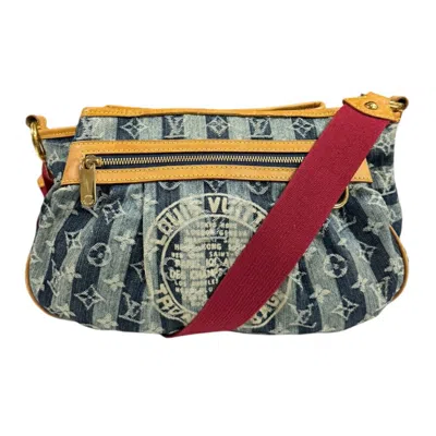 Pre-owned Louis Vuitton Blue Monogram Denim Shoulder Bag ()