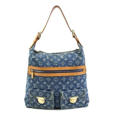 Pre-owned Louis Vuitton Blue Monogram Denim Shoulder Bag ()