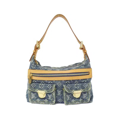 Pre-owned Louis Vuitton Blue Monogram Denim Shoulder Bag ()