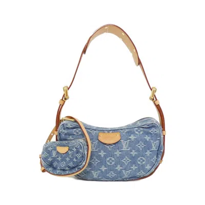 Pre-owned Louis Vuitton Blue Monogram Denim Shoulder Bag ()