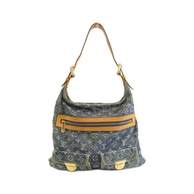 Pre-owned Louis Vuitton Blue Monogram Denim Shoulder Bag ()