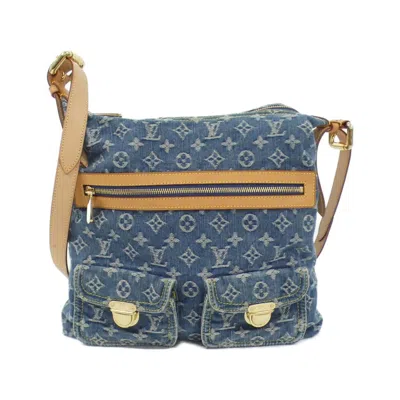 Pre-owned Louis Vuitton Blue Monogram Denim Shoulder Bag ()