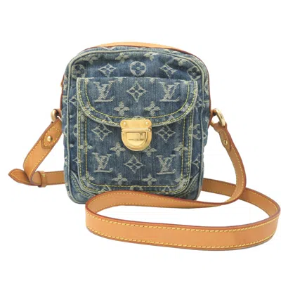 Pre-owned Louis Vuitton Blue Monogram Denim Shoulder Bag ()