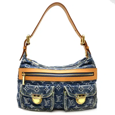Pre-owned Louis Vuitton Blue Monogram Denim Shoulder Bag ()