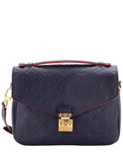 Louis Vuitton Blue Monogram Empreinte Leather Pochette Metis (authentic Pre-  Loved)