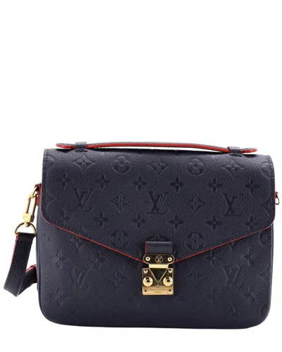 Louis Vuitton Blue Monogram Empreinte Leather Pochette Metis (authentic Pre-  Loved)