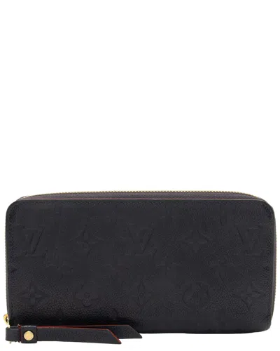 Pre-owned Louis Vuitton Blue Monogram Empreinte Zippy Wallet (authentic Pre-loved)