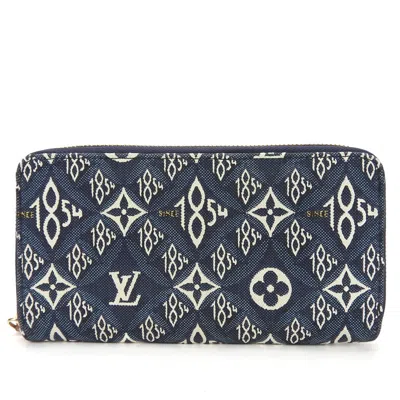 Pre-owned Louis Vuitton Blue Monogram Jacquard Long Wallet (bi-fold) ()