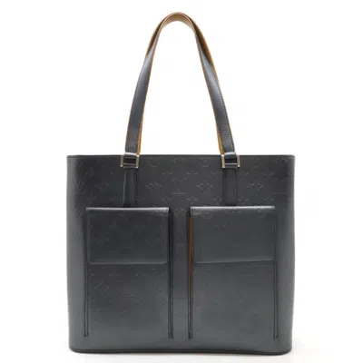 Pre-owned Louis Vuitton Blue Monogram Mat Shoulder Bag Tote Bag ()