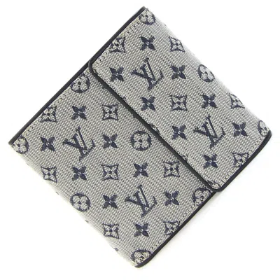 Pre-owned Louis Vuitton Blue Monogram Mini Wallet (tri-fold) ()