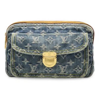 Pre-owned Louis Vuitton Blue Monogram Monogram Denim Fanny Pack Shoulder Bag ()