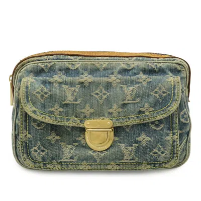 Pre-owned Louis Vuitton Blue Monogram Monogram Denim Fanny Pack Shoulder Bag ()