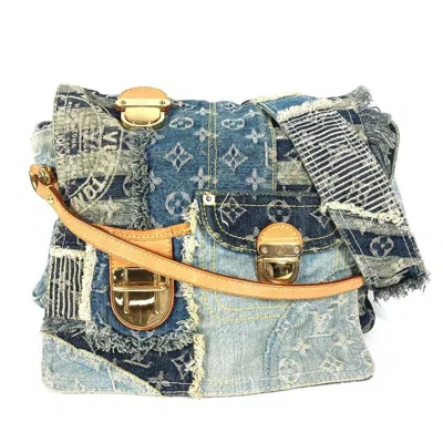 Pre-owned Louis Vuitton Blue Monogram Monogram Denim Messenger Bag Shoulder Bag ()