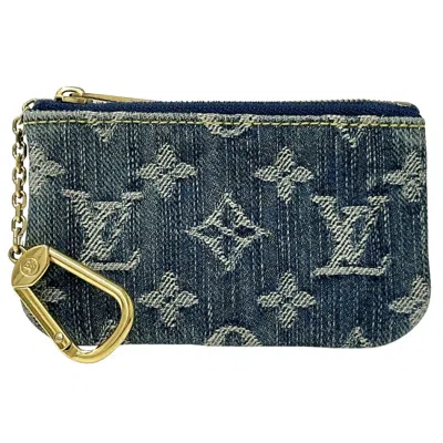 Pre-owned Louis Vuitton Blue Monogram Monogram Denim Pochette Pouch ()