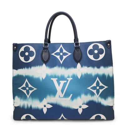 Pre-owned Louis Vuitton Blue Monogram Monogram Tote Bag ()