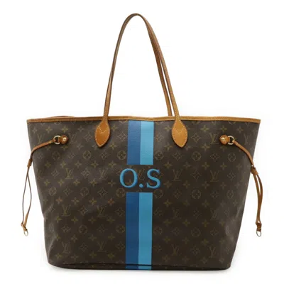 Pre-owned Louis Vuitton Blue Monogram Shoulder Bag Tote Bag ()