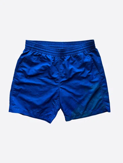 Pre-owned Louis Vuitton Blue Monogram Swim Shorts