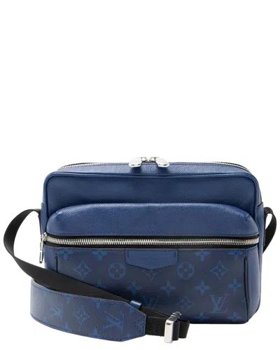 Louis Vuitton Blue Monogram Taiga Outdoor Messenger (authentic Pre-loved)