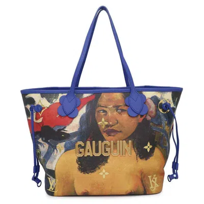 Pre-owned Louis Vuitton Blue Multi-color Monogram Tote Bag ()