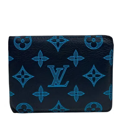 Pre-owned Louis Vuitton Blue Navy Monogram Wallet (bi-fold) ()