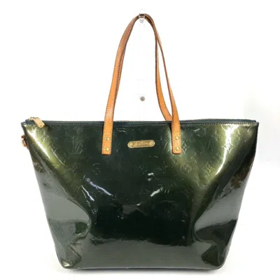 Pre-owned Louis Vuitton Blue Nuit Green Monogram Vernis Canvas Shoulder Bag Tote Bag ()
