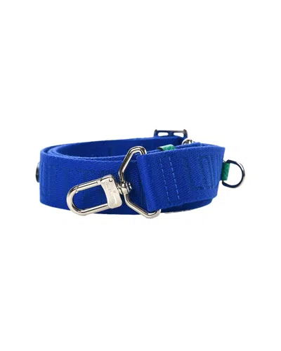 Pre-owned Louis Vuitton Blue Nylon Adjustable Shoulder Strap (authentic Pre-loved)