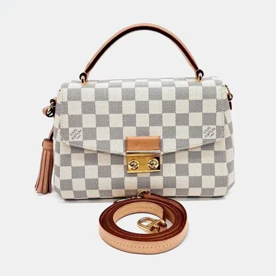 Pre-owned Louis Vuitton Blue Pvc Azur Croisette Bag