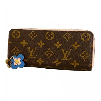 Pre-owned Louis Vuitton Blue Rose Ballerine Long Wallet (bi-fold) ()